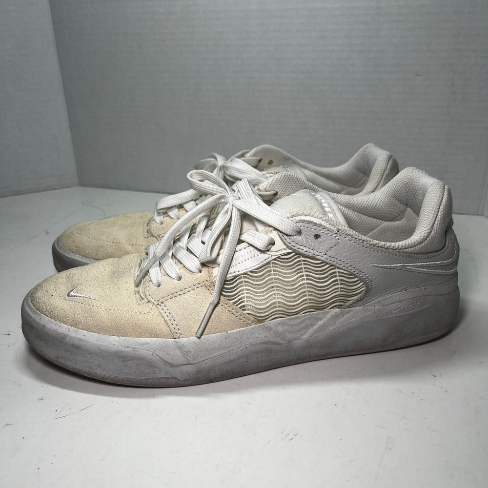 NIKE Ishod Wair Premium SB Warning Label Men's 9 White/Summit Read Description
